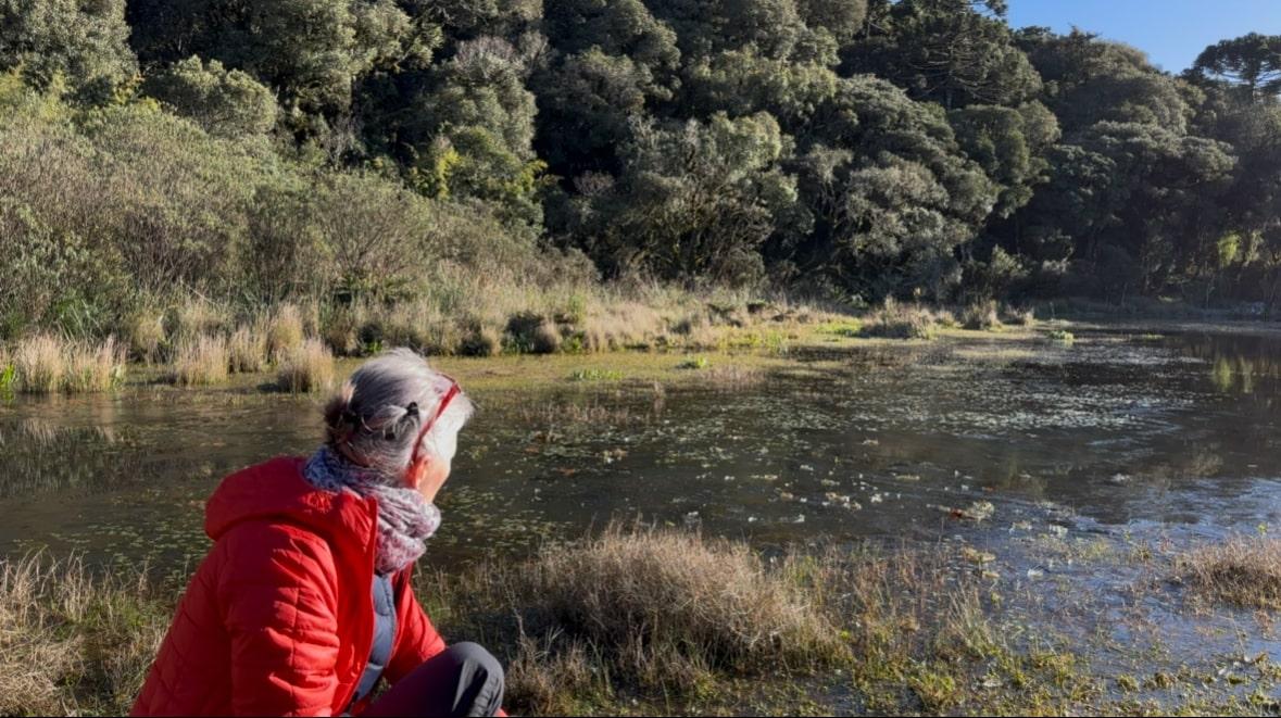 Lago congelado em Urubici, SC – Fenômeno raro no inverno da Serra Catarinense