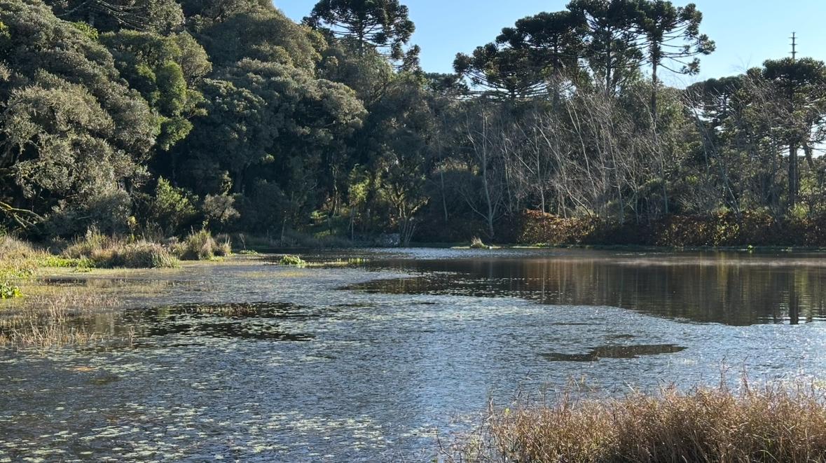 Lago congelado em Urubici, SC – Fenômeno raro no inverno da Serra Catarinense