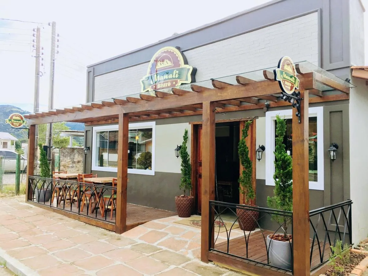 Fachada do espaço gastronômico em Urubici.