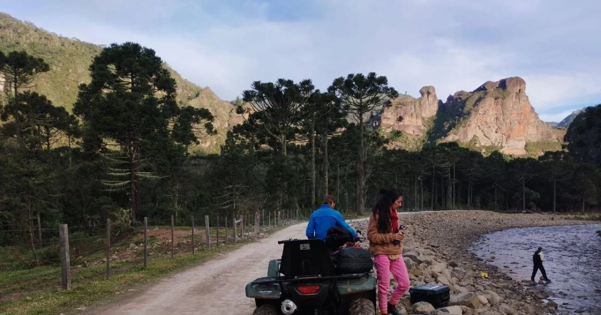 Aventura de quadriciclo em Uribici na Serra Catarinense.