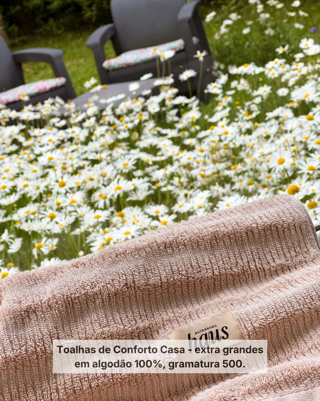 Detalhe de enxoval confortável da Pousada Cantos e Encantos em Urubici