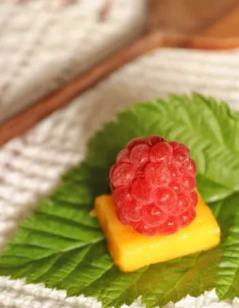 Sobremesa artesanal com frutas frescas servida na Pousada Cantos e Encantos em Urubici